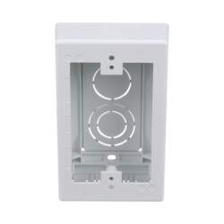 Caja de Pared Superficial, uso Universal con Placas de Pared, Con Cinta Adhesiva, Color Blanco