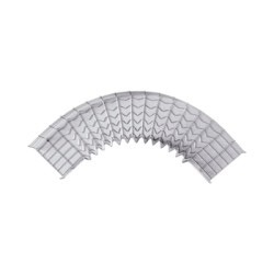 Curva Pre-Fabricada Horizontal de 90° con medidas de 54 mm de Peralte y 200 mm Ancho (54/200 mm)