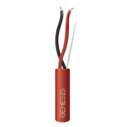 Bobina de 305 Metros / Alambre de Cobre / 2 x 16 AWG / Tipo FPLR, CL3R, C (UL) FT4 / Color Rojo / Para Aplicaciones en Sistemas de Detección de Incendio y Sistemas de Evacuación