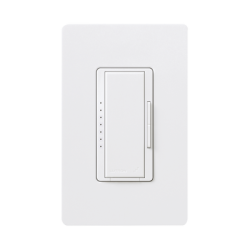 Atenuador (dimmer) un solo polo / multilocacion 120V /INC 1000W / 800W MLV, color blanco No requiere neutro.