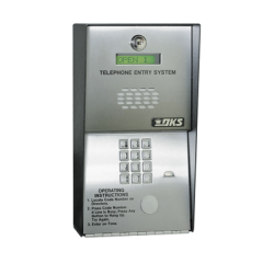 Audioportero Telefónico DKS Para 600 números Telefónicos / Control Para 2 Puertas / Gabinete Para Sobreponer/ Marcación a 16 Digitos / Linea Análoga o Digital