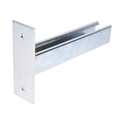 Ménsula Unicanal, 200mm, con acabado Electro Zinc