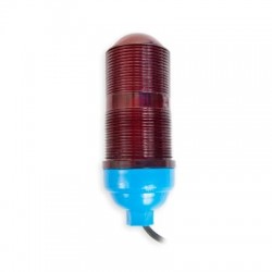 Lámpara de Obstrucción Básica con Globo Rojo de Policarbonato (Con Foco).