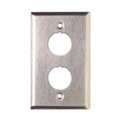 Placa de Pared Reforzada, de Acero Inoxidable, Para Uso Industrial, de 2 Puertos