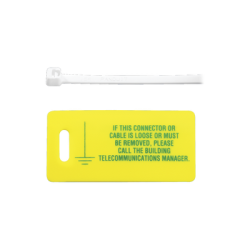 Kit de 10 Etiquetas Impresas para Identificación de Tierra Física, Incluye 10 Cinchos Retardantes a Flama