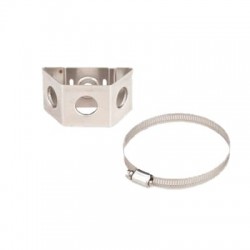 Adaptador de sujetadores de presión. Instalación en un tubo con diámetro de 1