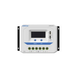 Controlador Solar de Carga PWM 12/24V 60 A, Salida USB, con Display