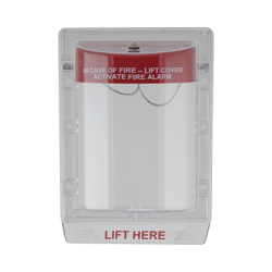 Cubierta Protectora de Policarbonato Serie Stopper II® , Con Bocina, Sin Espaciador, Montaje Empotrado, Etiqueta en Inglés 