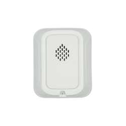 Sirena para Montaje en Pared, 12 a 24 Vcc, Color Blanco, Nuevo Diseño Moderno y Elegante y Menor Consumo de Corriente