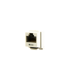 Conector Jack Estilo 110 (de Impacto), Tipo Keystone, Categoría 6, de 8 posiciones y 8 cables, Color Gris