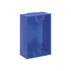 Caja trasera de montaje color azul para estaciones de parada STOPPER