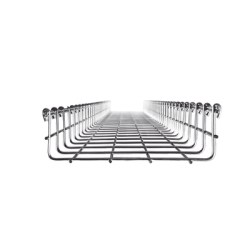 Charola Tipo Malla 66/200 mm, Acabado Electro Zinc, Hasta 210 Cables Cat6, Tramo de 3 Metros