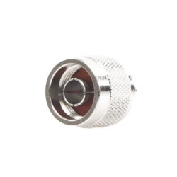 Conector N Macho de Anillo Plegable para Cables Coaxiales LP-142, LP-195, RG-58/U, RG-142/U, LMR-195, Níquel/ Oro/ Teflón.â€‹