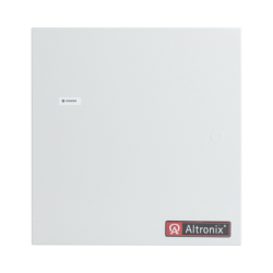 12 o 24 Vcc @ 6 A / fuente tipo control / 1 entrada / 5 salidas / aplicaciones en control de acceso, cctv, incendio , capacidad de baterías / Se requiere baterías.