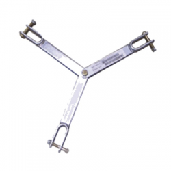 Brida para sujeción de retenida compatible con tramos STZ90G, Galvanizado por Inmersión en Caliente.