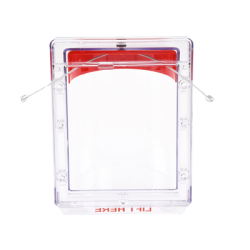 Cubierta Protectora Serie Stopper II® De Policarbonato Super Resistente, Montaje Empotrado, Texto En Inglés, Sin Bocina 