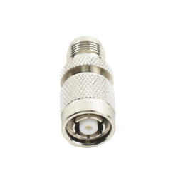 Adaptador en Línea, de Conector TNC Macho Inverso a TNC Hembra, Nquel/ Oro/ Teflón.
