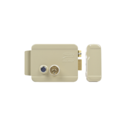 Cerradura Eléctrica / Incluye Llave / Derecha/ Con Botón integrado /Exterior