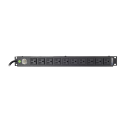 Tomacorriente Horizontal (PDU) de 10 Contactos (NEMA 5-15R) Rack 19