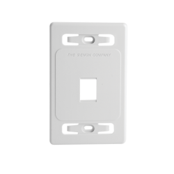 Placa de pared modular MAX, de 1 salida, color blanco, version bulk (Sin Empaque Individual)