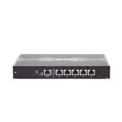 EdgeRouter 6 PoE pasivo 24 V, con 5 puertos 10/100/1000 Mbps + 1 puerto SFP, con funciones avanzadas de ruteo