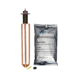 Electrodo para corriente máxima de 45 Amp. con Filtro y Compuesto H2Ohm.