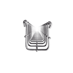 Charola Tipo Malla 66/50 mm, Acabado Electro Zinc, Hasta 53 Cables Cat6, Tramo de 3 Metros