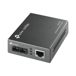 Convertidor Fibra Óptica Multimodo /  1 Puerto RJ45 10/100 Mbps / Puerto Fibra Óptica SC 100 Mbps / Hasta 2 Km / Plug and Play