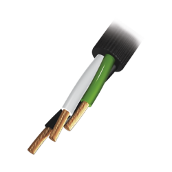 Cable Eléctrico de Uso Rudo 3 Hilos Calibre 12 AWG, Hasta 600 V. Rollo de 100 m.