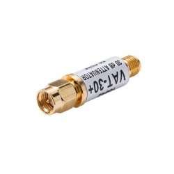 Atenuador en Línea de 30 dB, 0.5W, CD-6 GHz, Conectores SMA Macho-Hembra.