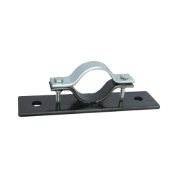 Abrazadera Doble Omega, fabricada en Acero para instalación de mástil de 2