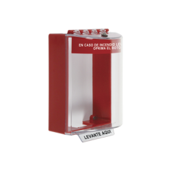 Cubierta Universal Transparente con Espaciador, Texto de Incendio en Español