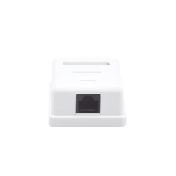 Caja de pared con 1 puerto Keystone, incluye Jack Cat5e