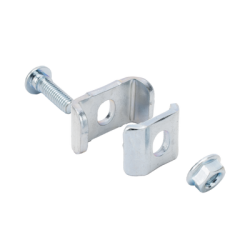 Kit 1 para unir tramos de charolas, con acabado Electro Zinc