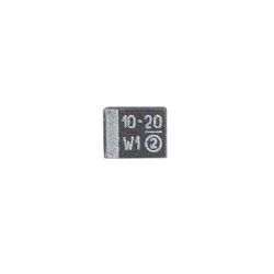 Capacitor de Tantalio SMD, 10 uFd, 20 Volt.