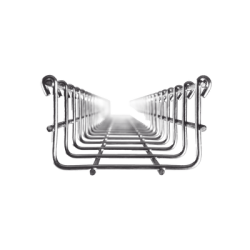 Charola Tipo Malla 66/100 mm, Acabado Electro Zinc, Hasta 105 Cables Cat6, Tramo de 3 Metros