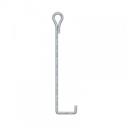 Ancla para Retenida para Suelo con Ojo Galvanizado por Inmersión en Caliente.