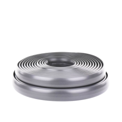 Canaleta flexible gris de PVC auto extinguible,  (Rollo de 25mts.) (9300-05030)