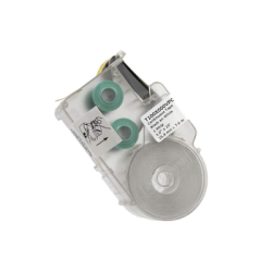 Casete de Etiquetas de Vinilo de Cinta Continua, Color Negro Sobre Blanco, Uso Interior/Exterior, 25.4 mm de Ancho x 7.6 Metros de largo