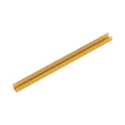 Canaleta Ranurada de PVC sin Tapa, Fiber-Duct™, 4 in de Ancho, 4 in de Alto y 1828.8 mm de Largo, Color Amarillo