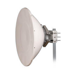 Antena Direccional de Alto Rendimiento / 35.5 ± 1 dBi  / 4 ft / 5.9-7.125 GHz / Conectores RP-SMA / Alto Aislamiento al Ruido / Fácil Montaje y herraje de acero inoxidable /  Radomo Incluido