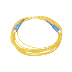 Jumper de Fibra Óptica Monomodo SC/UPC - SC/UPC Simplex, color amarillo, 5 metros