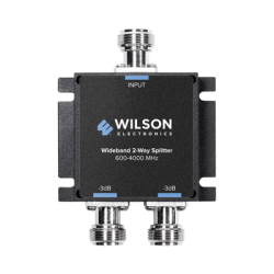 Divisor de potencia (Splitter) de dos vías para 600-4000 MHz.