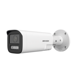 Bala IP 4 Megapíxel / Lente Mot. 2.8 a 12 mm / Dual Light (50 mts IR + 50 mts Luz Blanca) / ACUSENSE Lite / Audio de Dos Vías /  Luz Intermitente y Alerta de Audio / Exterior IP67 / WDR 120 dB / PoE  / Micro SD