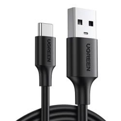 Cable USB-A a USB-C | 1 Metro | Carga y Sincronización de Datos | Carga Rápida 60W | Datos 5 Gbps | QC 3.0/2.0 | FPC | AFC | Protección Integrada | Duradero y Flexible| Caja ABS | Cubierta de TPE | Color Negro.