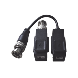 Kit de Transceptor (Balluns) TURBOHD con Boton Push / Hasta 8 MP (4K) / 100% Cobre / Soporta HD-TVI / AHD / CVI / CVBS / Audio por Coaxitron / Datos para Menu de Configurar de Cámaras 