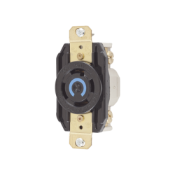 Receptáculo con Bloqueo de Media Vuelta Industrial 30 A 250 V CA / 3 Polos 4 Hilos / Nema L15-30R.