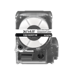 Casete de 100 Etiquetas, Para Placas de Pared, Identificación de 4 Puertos, Color Blanco