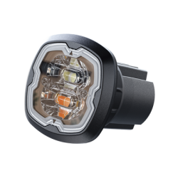 Estrobo Oculto, 6 LED, rojo/azul, SAE Clase I, Empotrable, lente transparente