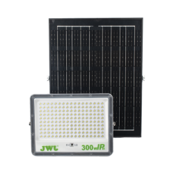 Reflector con Panel Solar 300 W /  Batería 3.2  V CD / T.C.C. 6 500 K / IP66.